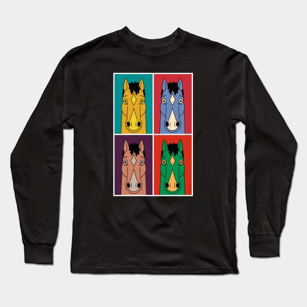 Bojack Horseman - Netflix Original TV series Long Sleeve T-Shirt by humoursimpson